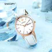 史努比SNOOPY手錶顯示日期日曆防水夜光指針頂級品牌女性時尚石英錶SNW908畢業禮物交換禮物