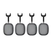 Case Cover for AirPods Max Headphones 2pcs Headphone Clear Case Shockproof Full Cover Protector for Apple AirPods Max -Black