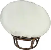 Papasan Chair Cushion Cover Only, Outdoor Indoor Splash Proof, Easy Clean, Outdoor Indoor Cushion Waterproof Slipcover for Wicker Egg Chair, Internally Fixed,Beige,51 * 51in