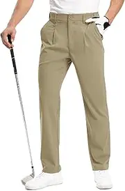 [TBMPOY] Men's Golf Pants Stretch Relaxed Fit with 5 Pockets Comfortable Lightweight Work Dress Pants Summer Casual Slacks
