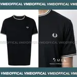 【VMEI_OFFICAL】FRED PERRY 短袖 TWIN TIPPED COTTON 月桂葉 滾邊短袖 海軍藍