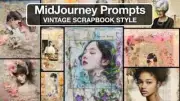 Midjourney Best AI Art Guide: Romantic Vintage Scrapbook Prompts