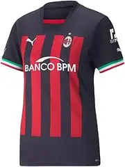 [PUMA] AC Milan Women's Home Jersey 22/23 (M) Black/Red