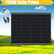 200W Solar Panel Mono Fixed 200 Watt IP65 Caravan Camping Power Battery Charging