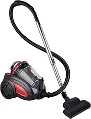 [Enigma] 2800W Bagless Vacuum Cleaner 4.5L Canister Lightweight Cylinder Multi Cyclonic Filtration with Turbo Head for Carpets and Hard Floors (Red)