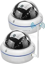 Tuya Smart 5MP IP Camera WiFi Outdoor Ai Human Detect Audio Camera Ultra HD Infrared Night Vision Security CCTV Cam(U/S,1PC 5MP 128G Card)
