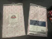 LivingTextiles Cot Set 100% Cotton - Pink Hearts Freepost Acc321 Acc338