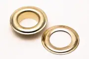 300 pc. Brass Colored Grommets Hand Pressed Grommet Machine (Size #0) 1/4"