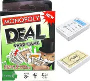 Monopoly Board Games, Monopoly Card Game, Monopoly Deal Card Game for Children and Families