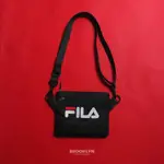 FILA CROSSBODY BAG 黑 白 基本款 斜挎包 方包 男女 (布魯克林) BMT9008BK