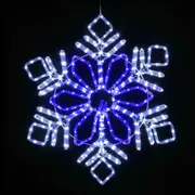 Snowflake Shape Outdoor Christmas Lights Motif LED 82cm