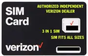 VERIZON SIM CARD ⭐ FOR CELL PHONES AND HOTSPOTS ⭐ TRUSTED DEALER!