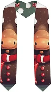 [VPPUR] Funny Christmas Moose Head Print Unisex Adult Graduation Stole Class Of 2024 Shawl Stole Class Celebrations Events