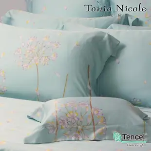 【Tonia Nicole 東妮寢飾】環保印染100%萊賽爾天絲被套床包組-戀戀愛情花(雙人)