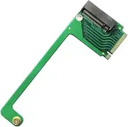 xiwai PCI-E 4.0 NVME M-Key 22x30mm to 22x80mm 90 degree Angled Extension SSD Upgrade Adapter Compatible with ROG Ally Gaming