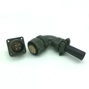 1 set 4-pin core 90° Aviation plug servo motor special plug & socket 3108 18-10S