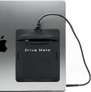 Drive Mate - Secure Hard Drive Carrying case with Extra-Secure Lip - Gray