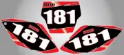 Honda CRF 250 Custom Number Plate graphics 2006 - 2007 stickers / decals