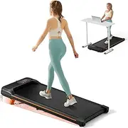 Abonow Computer Treadmill with Tilt for Home Office 2.5HP Portable Treadmill with 200 Pounds Weight Capacity Walking Machine Remote Control