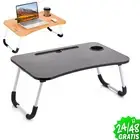 Table Portable Support PC Folding Reading Desk Work Bed Breakfast Sofa
