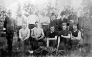 The Ballarat East police team Ballarat Victoria 1900 OLD PHOTO