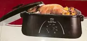 New In Box Rival 16 Quart Roaster Oven With Roasting Rack, Black