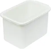 Belca BNB-6W Storage Container, Bran Pickled Container, Capacity 2.9 gal (7.5 L), Width 7.9 x Depth 11.9 x Height 7.6 inches (20 x 30.3 x 19.3 cm), White, Transparent Lid, Rubber Seal Included