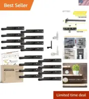 Heavy-Duty Floating Shelf Brackets 6'' 16 PCS - Elegant Hidden Supports