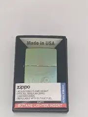 Zippo 8ball Tattoo High Polish 48615 "Double Torch" refillable Butane Lighter
