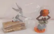 Vtg Space Jam Bugs Bunny Taz 1996 Cake Toppers NIP (2) Items