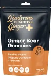 Buderim Ginger BioActive+ Gummie Bears 150g