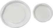 PZRT 8Pcs Plastic End Caps for Kraft Mailing Tubes (4Pcs 2" + 4Pcs 3"), White