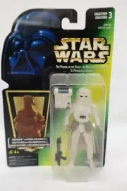 Star Wars The Power Of The Force Tri-Logo Snowtrooper Imperial Issue Blaster TY