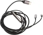 Tihebeyan MMCX Atrial Cable A Copper Sound Cable Without Oxygen for SE215 315 535 846, Easy Control for UE900, Suitable for Music Lovers