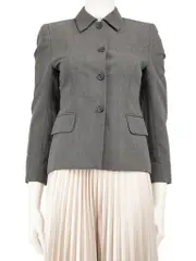 Grey Single Breasted Blazer