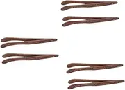 Cabilock 3sets Tea Ceremony Essentials Tea Clamp Wooden Tongs Bag Holders Sugar Cube Tongs Squeezer Accessories Tools 2pcs*3