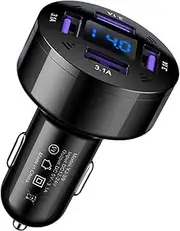 4-Port USB Car Charger Adapter - Fast Charging Block for Phones, Tablets & Accessories | 12-24V Multi-Device Plug-In Charger for Cameras, Dash Cams, Gaming Controllers, Reliable USB Adapter for Road T