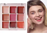 Colored Lip Gloss | Lipgloss Pack - Moisturizing Non-Sticky Matte 9 Colors Long-Lasting Wear For Everyday Party Special Occasions Teen Makeup
