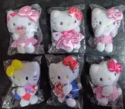 Hello Kitty 50th Anniversary Mascot Collection Plush Toy Complete 6 Piece Set Ne