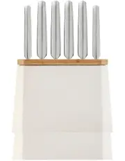 [Furi] Stone Knife Block 7 Piece in Snow Terrazzo