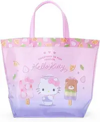 在飛比找Yahoo!奇摩拍賣優惠-日本進口全新正版三麗鷗kitty凱蒂貓防水手提袋