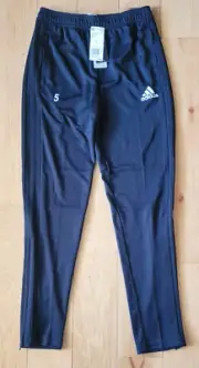 Adidas Climacool NWT Youth L Black Zip Pockets Ankle Zip Soccer Track