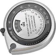 Measuring Tape Body Calculating Tape Retractable Waist Measurer 1.5m Silver Abs Pvc