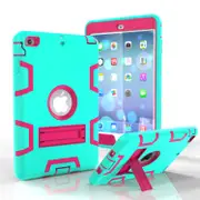 MCC Stylish Shockproof New iPad 9.7 2017 Case Cover Kids iPad5 Apple inch [Light Blue+Magenta]