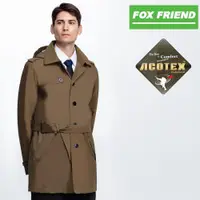 在飛比找ETMall東森購物網優惠-【FOXFRIEND】男款 長版防水防風透氣二合一風衣外套(