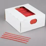 4 inch New uline red plastic twist ties gift ties cable ties - s-2505bl