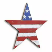 Demdaco - Wall Art - 24" x 23" - Americana Wooden Star