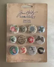 Tim Holtz idea ology mini flair petit buttons