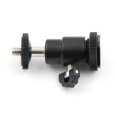 1/4" Mini Smart Ball Head Bracket/Holder/Mount Camera Tripod hot shoe HotshSEUU
