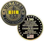 US Navy Vietnam Veteran Challenge Coin Military Products for Veterans VetFriends.com